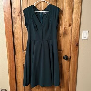 Dark Green A-Line Dress ModCloth
